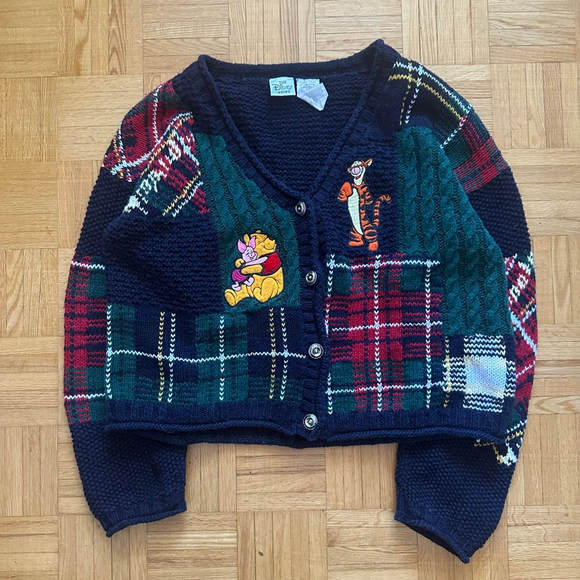The Disney Store Sweaters - Vintage Disney Winnie The Pooh Knit Cardigan Sweater Large
